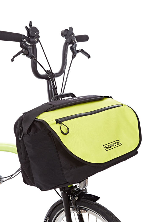 S-Bag Lime Green, avec structure, bandouillère, housse imperm.
